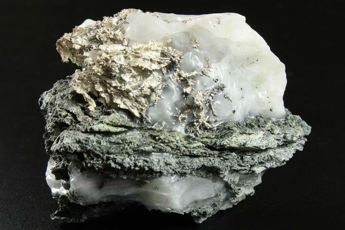 Native Silver in Calcite - Morocco #266123
